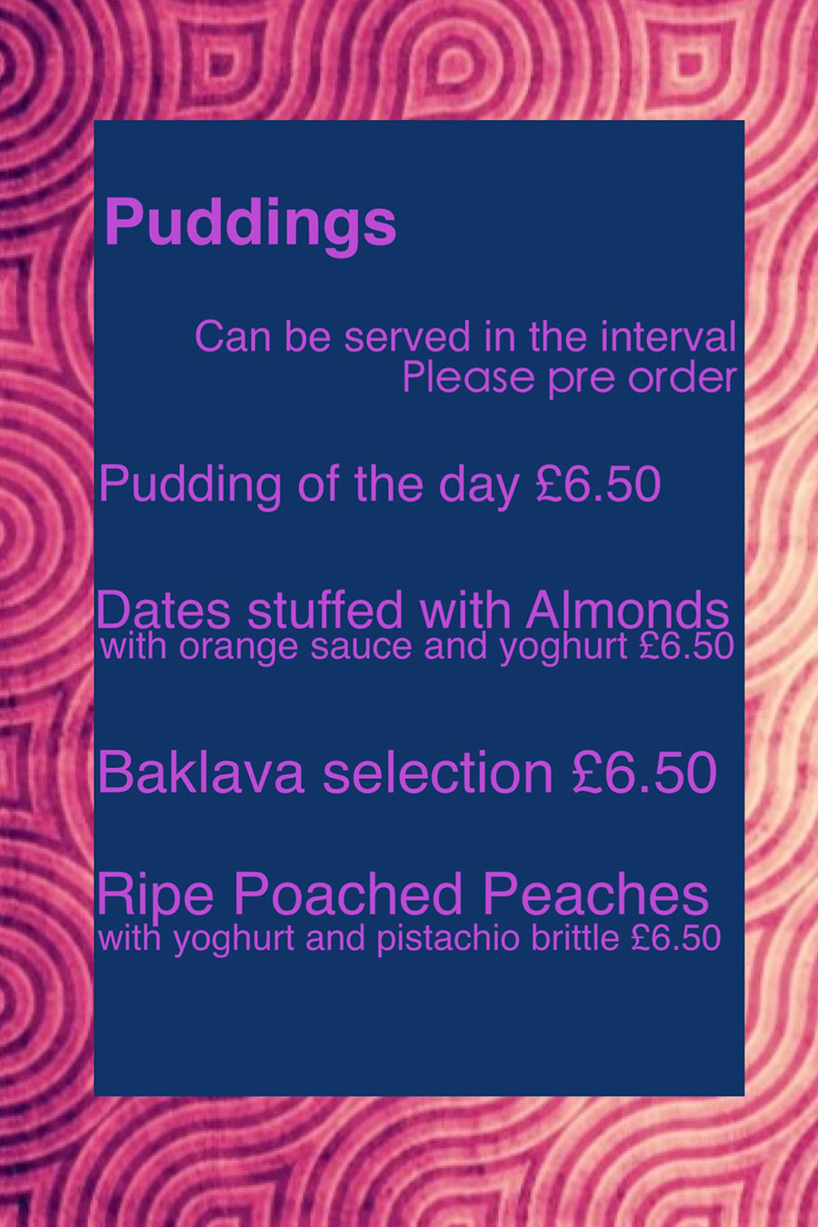 Puddings